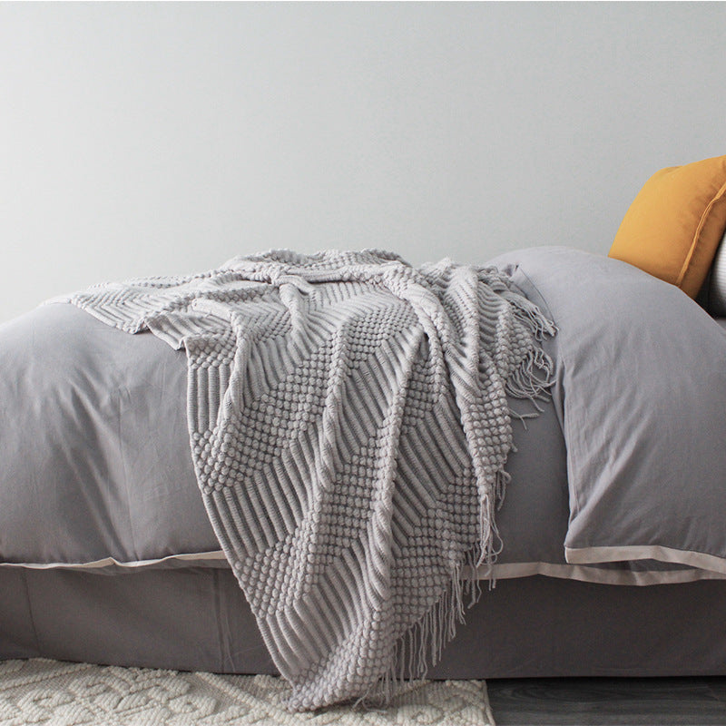 Modern Woven Throw Blanket- BUY ONE GET ONE FREE-Add two to cart to redeem