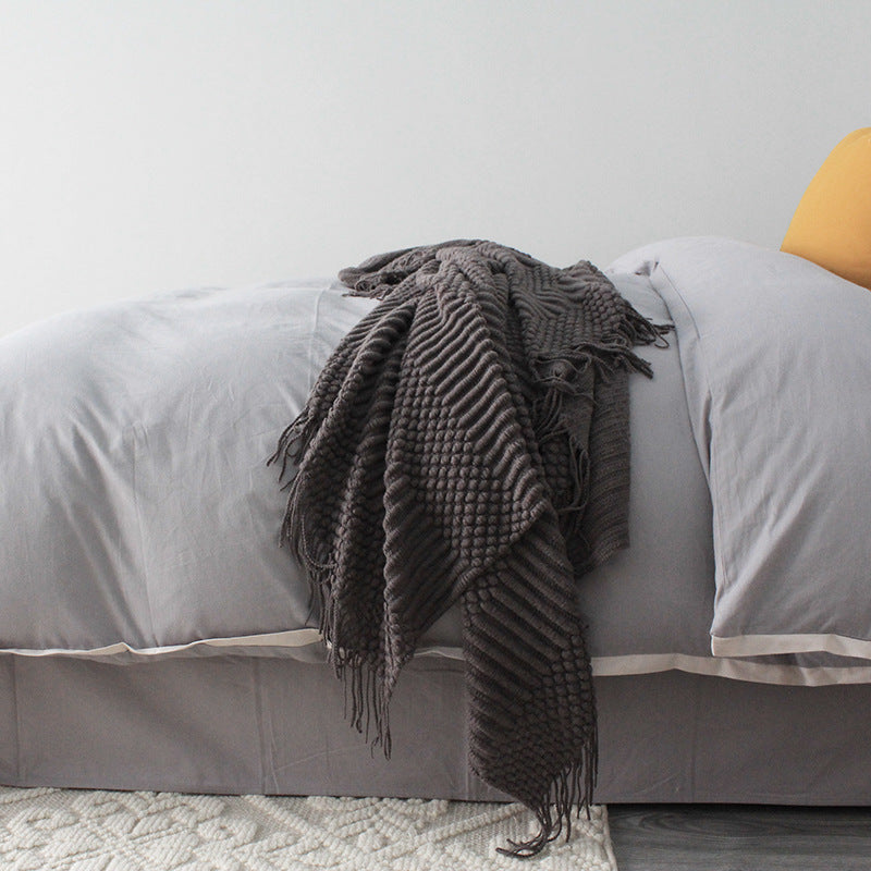 Modern Woven Throw Blanket- BUY ONE GET ONE FREE-Add two to cart to redeem