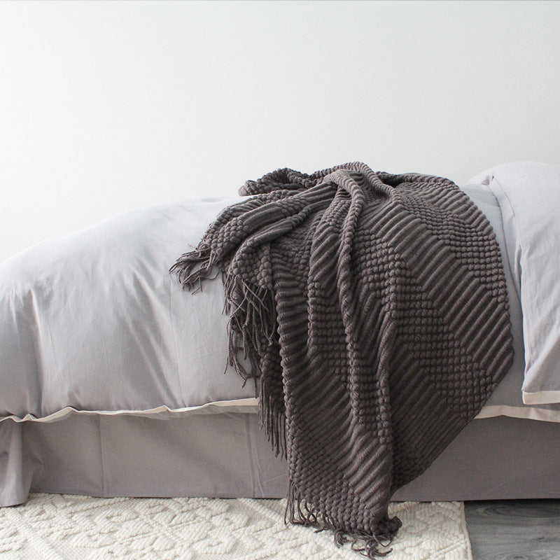 Modern Woven Throw Blanket- BUY ONE GET ONE FREE-Add two to cart to redeem