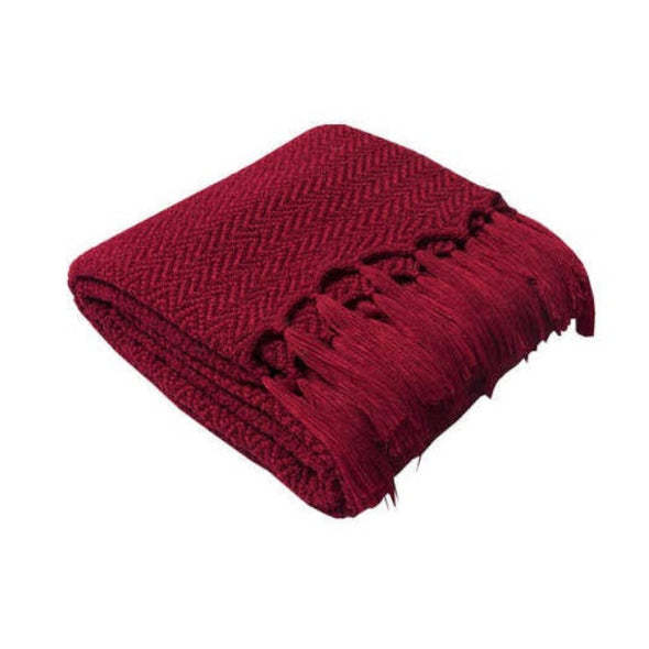 Warm Cosy Knitted Throw Blanket