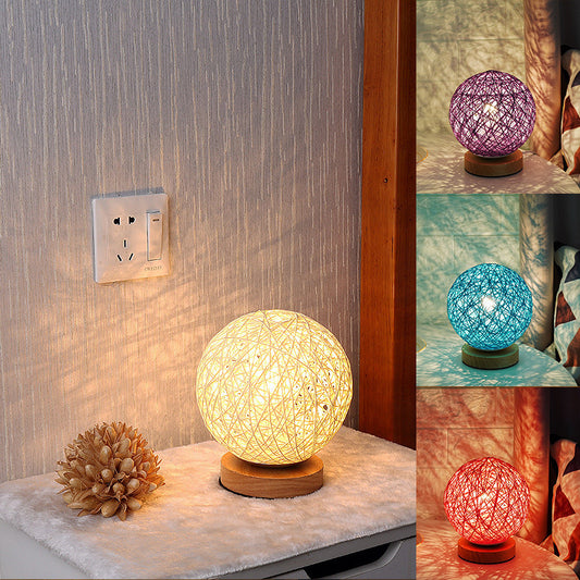 Sepak Takraw LED Night Light – Natural Style, Gentle Glow