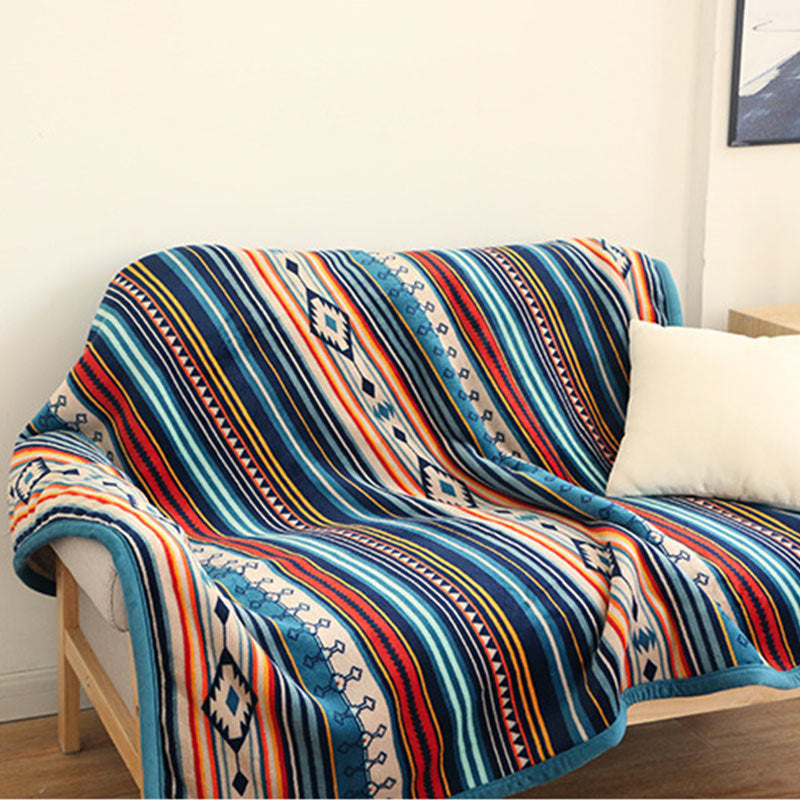 Decorative Flannel Throw Blanket
