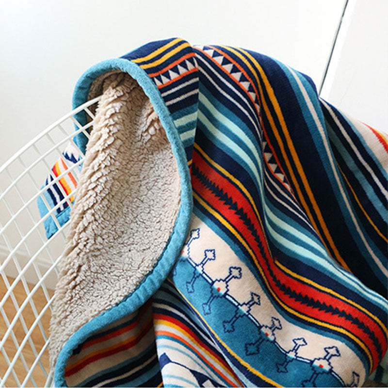Decorative Flannel Throw Blanket