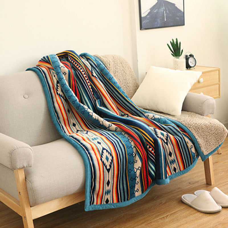 Decorative Flannel Throw Blanket