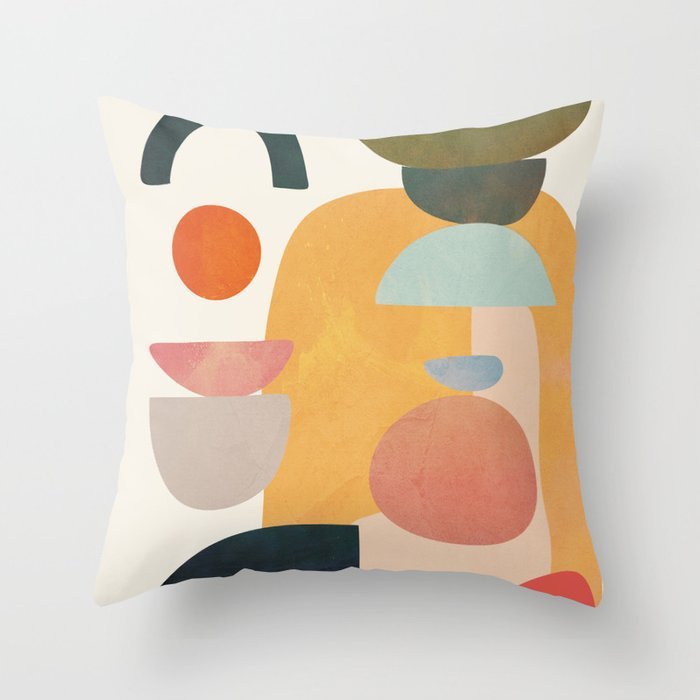 Abstract geometric portrait pillowcase