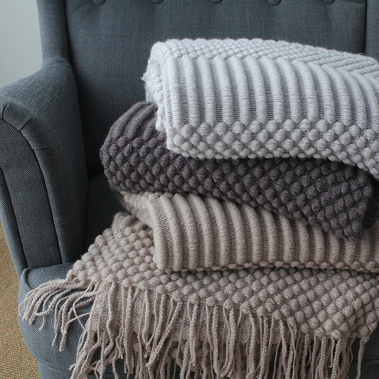 Modern Woven Throw Blanket- BUY ONE GET ONE FREE-Add two to cart to redeem