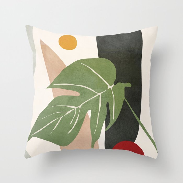 Abstract geometric portrait pillowcase