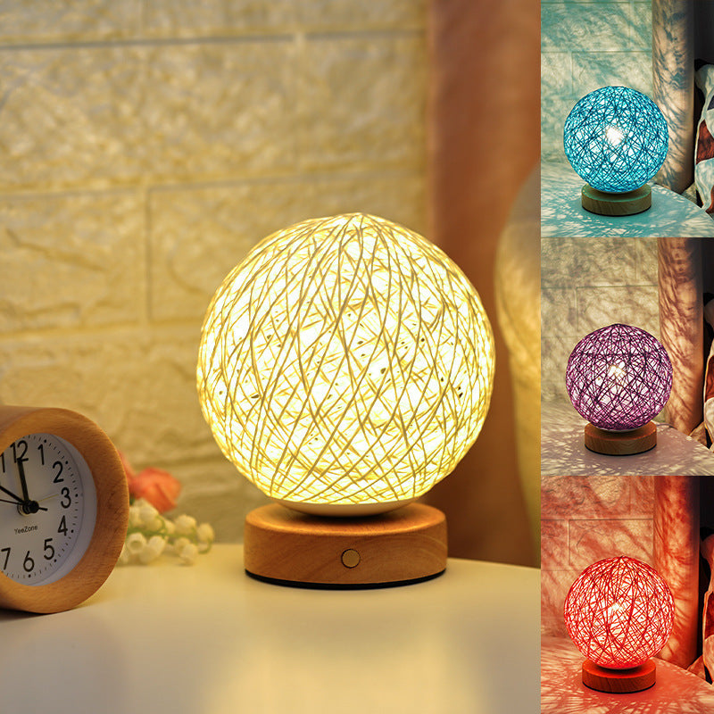 Sepak Takraw LED Night Light – Natural Style, Gentle Glow
