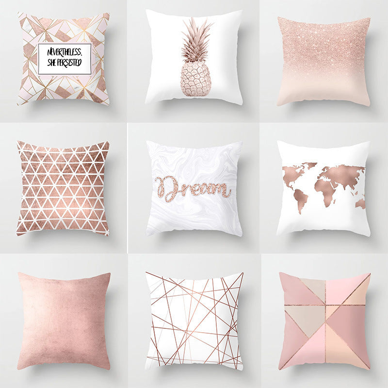 Pink cushion pillowcase range
