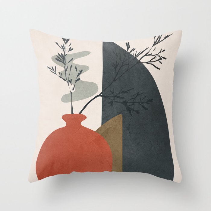 Abstract geometric portrait pillowcase