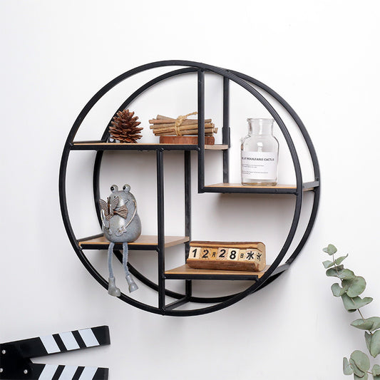 Iron Art Shelf Storage Rack