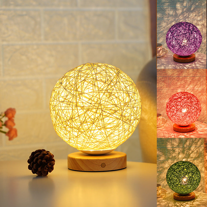 Sepak Takraw LED Night Light – Natural Style, Gentle Glow